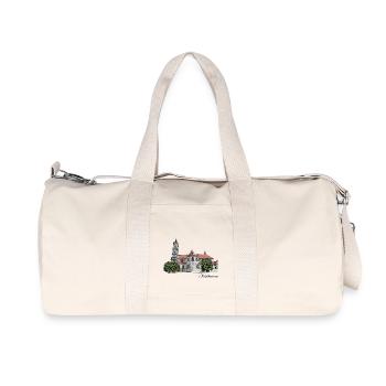 Abbaye bénédictine // Ottobeuren // Illustration - Sac de sport en toile recyclée Stanley/Stella - blanc naturel - Devant