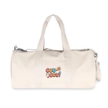 Hello English - Coucou Design - Recycled Canvas Sports Bag by Stanley/Stella - natural - Front