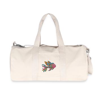 Fliegender Fisch - Recycelte Canvas-Sporttasche von Stanley/Stella - Naturweiß - Vorne