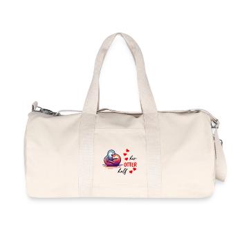 Otter Half Love Gift - Recycled Canvas Sports Bag by Stanley/Stella - natural - Front