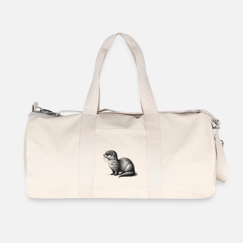 Hermelin - Recycelte Canvas-Sporttasche von Stanley/Stella - Naturweiß
