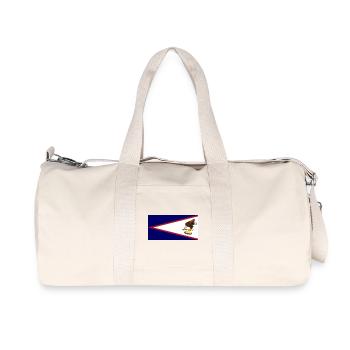 American Samoa - Recycled Canvas Sports Bag by Stanley/Stella - natural - Front