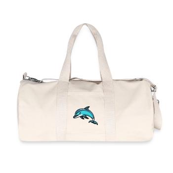 Bande dessinée Dauphin - Sac de sport en toile recyclée Stanley/Stella - blanc naturel - Devant