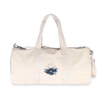 Zeit Gezeiten Wellen für Zeitlose Menschen - Recycelte Canvas-Sporttasche von Stanley/Stella - Naturweiß - Vorne