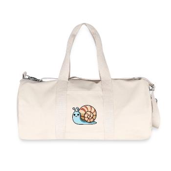 Escargot mignon Kawaii - Sac de sport en toile recyclée Stanley/Stella - blanc naturel - Devant