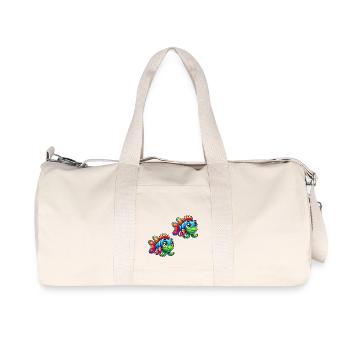 Bande dessinée Poisson 2 - Sac de sport en toile recyclée Stanley/Stella - blanc naturel - Devant