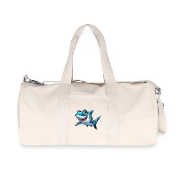 hai shark comic - Recycelte Canvas-Sporttasche von Stanley/Stella - Naturweiß - Vorne