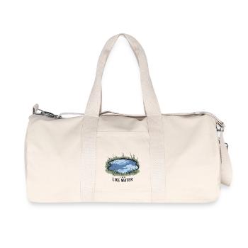 LIVE IS LIKE WATER - Recycled Canvas Sports Bag by Stanley/Stella - natural - Front