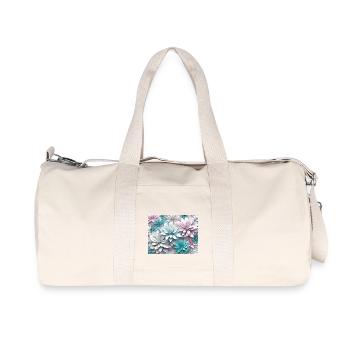 Fleurs en papier - Sac de sport en toile recyclée Stanley/Stella - blanc naturel - Devant
