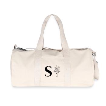 Lette s fleurs minimalistes - Sac de sport en toile recyclée Stanley/Stella - blanc naturel - Devant