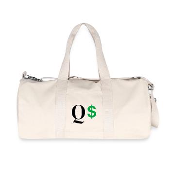 Buchstabe q dollar - Recycelte Canvas-Sporttasche von Stanley/Stella - Naturweiß - Vorne