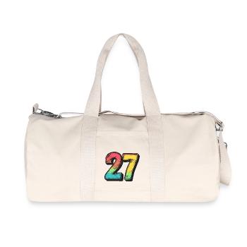 27 Number symbol - Recycled Canvas Sports Bag by Stanley/Stella - natural - Front