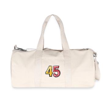 45 Number symbol - Recycled Canvas Sports Bag by Stanley/Stella - natural - Front