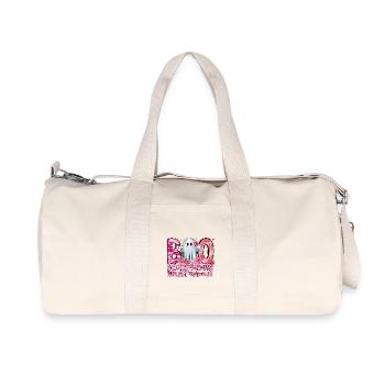 Boo Scare Away Cancer du sein - Sac de sport en toile recyclée Stanley/Stella - blanc naturel - Devant