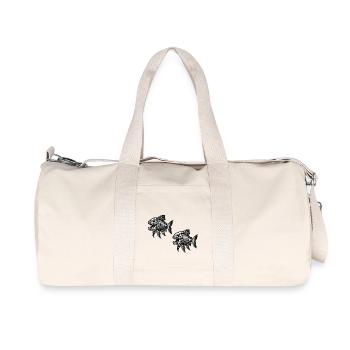 Skeleton Piranha 2 - Recycled Canvas Sports Bag by Stanley/Stella - natural - Front