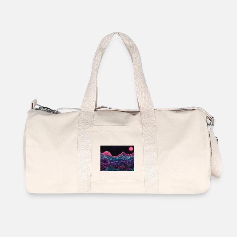 Neon - Recycelte Canvas-Sporttasche von Stanley/Stella - Naturweiß