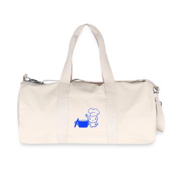 Bird Chef Cooking Pot Duck Delicious Hunger Food - Recycled Canvas Sports Bag by Stanley/Stella - natural - Front