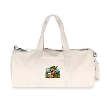 Deutscher German Bavarian Bayer Bier - Recycelte Canvas-Sporttasche von Stanley/Stella - Naturweiß - Vorne