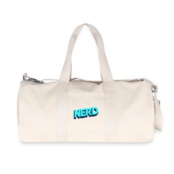 Nerd Neon 3D Retro - Sac de sport en toile recyclée Stanley/Stella - blanc naturel - Devant