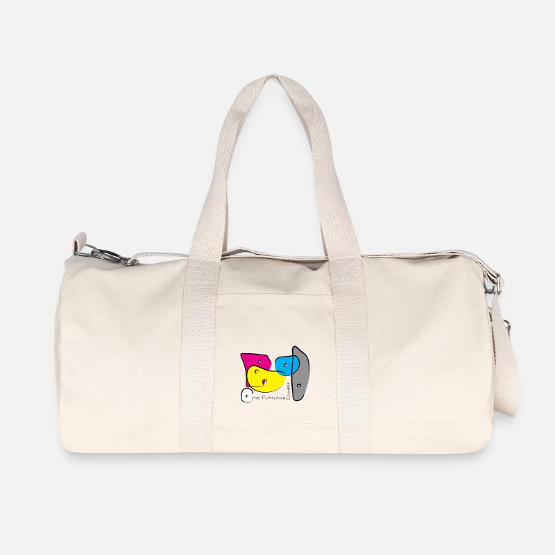 Bouldergriffe Farbe 3 - Recycelte Canvas-Sporttasche von Stanley/Stella - Naturweiß