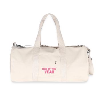 MUM OF THE YEAR - Recycled Canvas Sports Bag by Stanley/Stella - natural - Front