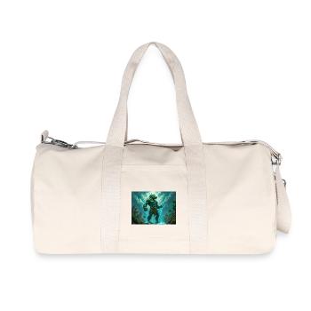 Tlaloc, dieu aztèque de la pluie, des tempêtes et de la fertilité - Sac de sport en toile recyclée Stanley/Stella - blanc naturel - Devant
