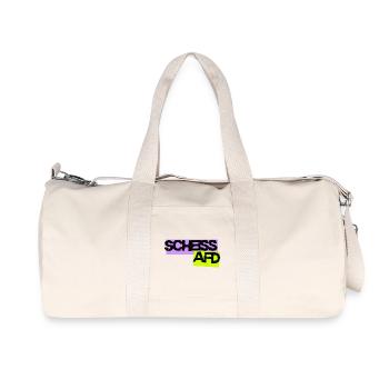 Scheiss AFD - Recycelte Canvas-Sporttasche von Stanley/Stella - Naturweiß - Vorne