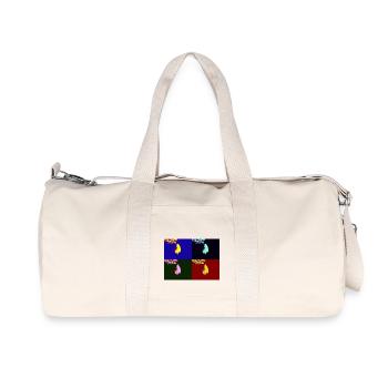 Falling shell - Recycled Canvas Sports Bag by Stanley/Stella - natural - Front