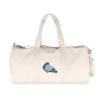 Taube Tauben - Recycelte Canvas-Sporttasche von Stanley/Stella - Naturweiß - Vorne