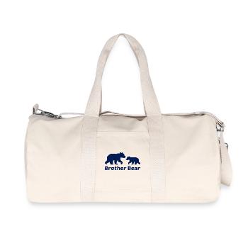 Don du frère Ours - Sac de sport en toile recyclée Stanley/Stella - blanc naturel - Devant