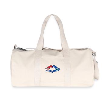 Croatia Nazar flag hands heart shape used - Recycled Canvas Sports Bag by Stanley/Stella - natural - Front