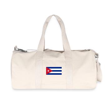 Cuba - Sac de sport en toile recyclée Stanley/Stella - blanc naturel - Devant