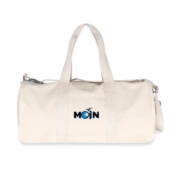 Moin Norddeutsch - Recycelte Canvas-Sporttasche von Stanley/Stella - Naturweiß - Vorne