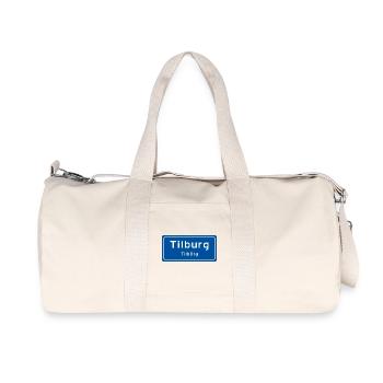 Tilburg place name sign - Recycled Canvas Sports Bag by Stanley/Stella - natural - Front