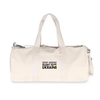 Slava ukraini - Recycled Canvas Sports Bag by Stanley/Stella - natural - Front
