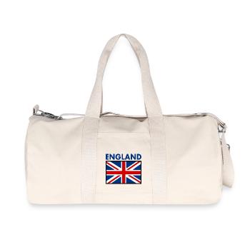 angleterre - Sac de sport en toile recyclée Stanley/Stella - blanc naturel - Devant