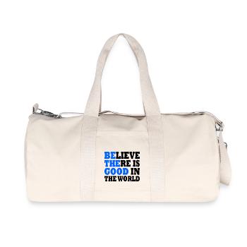 believe there is good in the world - Sac de sport en toile recyclée Stanley/Stella - blanc naturel - Devant