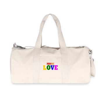More love - Recycled Canvas Sports Bag by Stanley/Stella - natural - Front