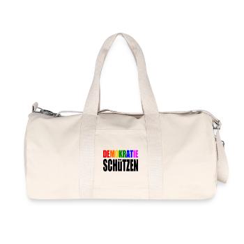 demokratie schützen - Recycelte Canvas-Sporttasche von Stanley/Stella - Naturweiß - Vorne