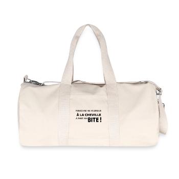 Personne ne m’arrive  - Sac de sport en toile recyclée Stanley/Stella - blanc naturel - Devant