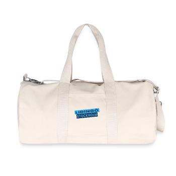 Lidingö Stockholm Diagonal Logo - Sac de sport en toile recyclée Stanley/Stella - blanc naturel - Devant