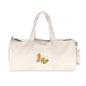 pièces - Sac de sport en toile recyclée Stanley/Stella - blanc naturel - Devant