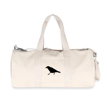 Corbeau Corbeau Silhouette - Sac de sport en toile recyclée Stanley/Stella - blanc naturel - Devant