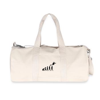 sorcière, sorcellerie, sorcière balai de sorcière magie zaubern4 - Sac de sport en toile recyclée Stanley/Stella - blanc naturel - Devant