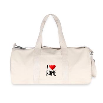 J'aime Rome - Sac de sport en toile recyclée Stanley/Stella - blanc naturel - Devant