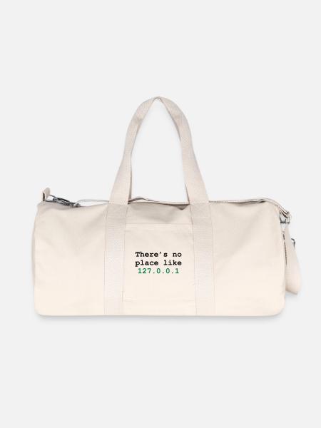 there's no place like 127.0.0.1 - Recycled Canvas Sports Bag by Stanley/Stella - natural