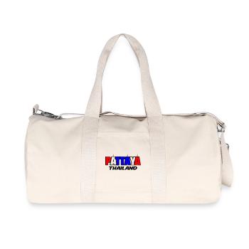Pattaya Thaïlande - Sac de sport en toile recyclée Stanley/Stella - blanc naturel - Devant
