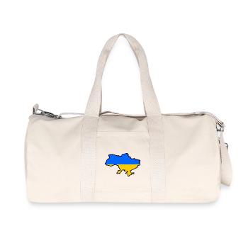 Ukraine - Sac de sport en toile recyclée Stanley/Stella - blanc naturel - Devant
