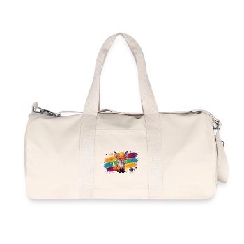 Fox - Illustration - Recycled Canvas Sports Bag by Stanley/Stella - natural - Front