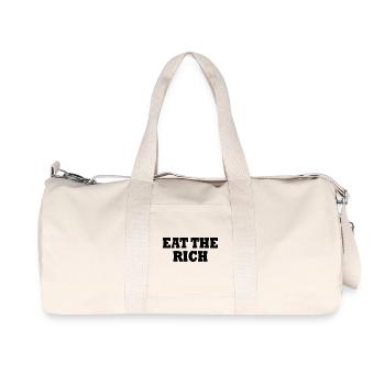 Eat the rich - Recycled Canvas Sports Bag by Stanley/Stella - natural - Front